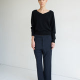 Jamie Haller - The Waist Tape Trouser in Dark Navy
