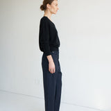 Jamie Haller - The Waist Tape Trouser in Dark Navy