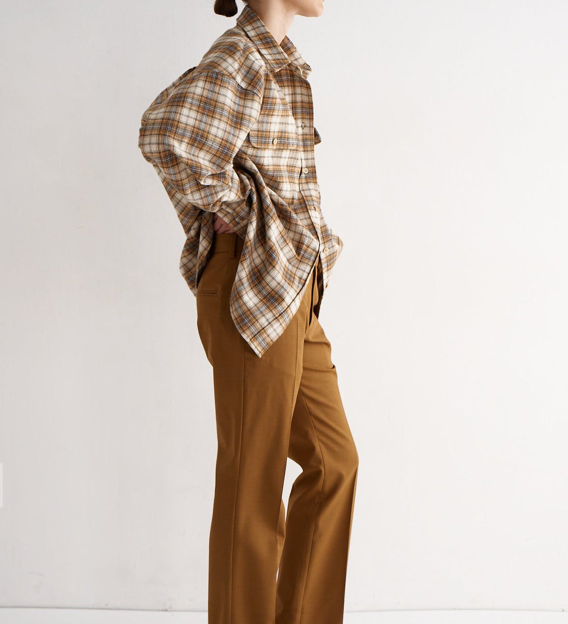 Jamie Haller - The Big Shirt in Gold Plaid