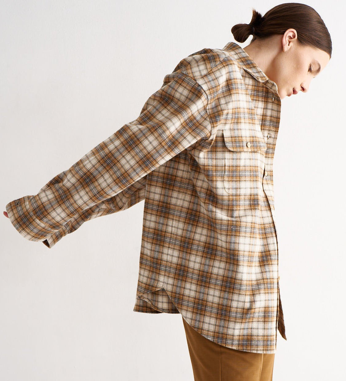 Jamie Haller - The Big Shirt in Gold Plaid