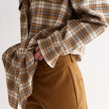 Jamie Haller - The Big Shirt in Gold Plaid