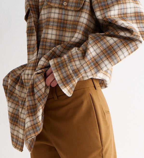 Jamie Haller - The Big Shirt in Gold Plaid
