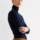 Jamie Haller - The Rib Turtleneck in Navy