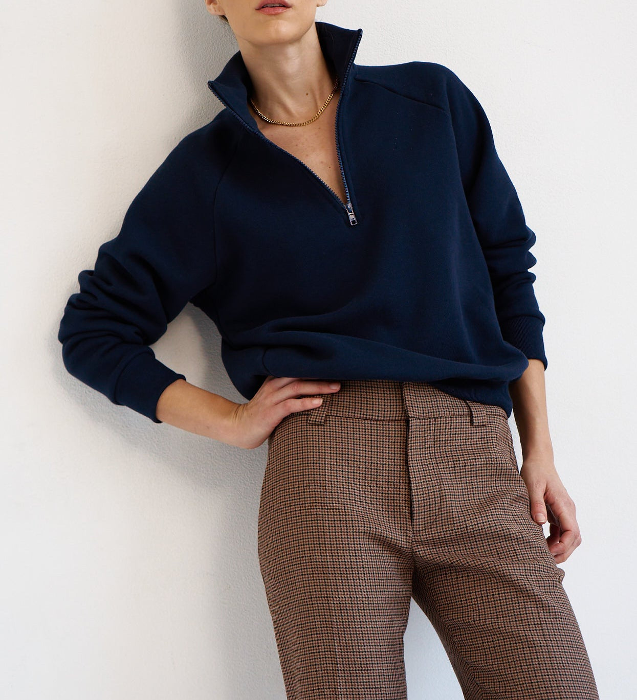 Jamie Haller - The Quarter Zip in Navy