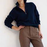 Jamie Haller - The Quarter Zip in Navy