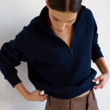 Jamie Haller - The Quarter Zip in Navy