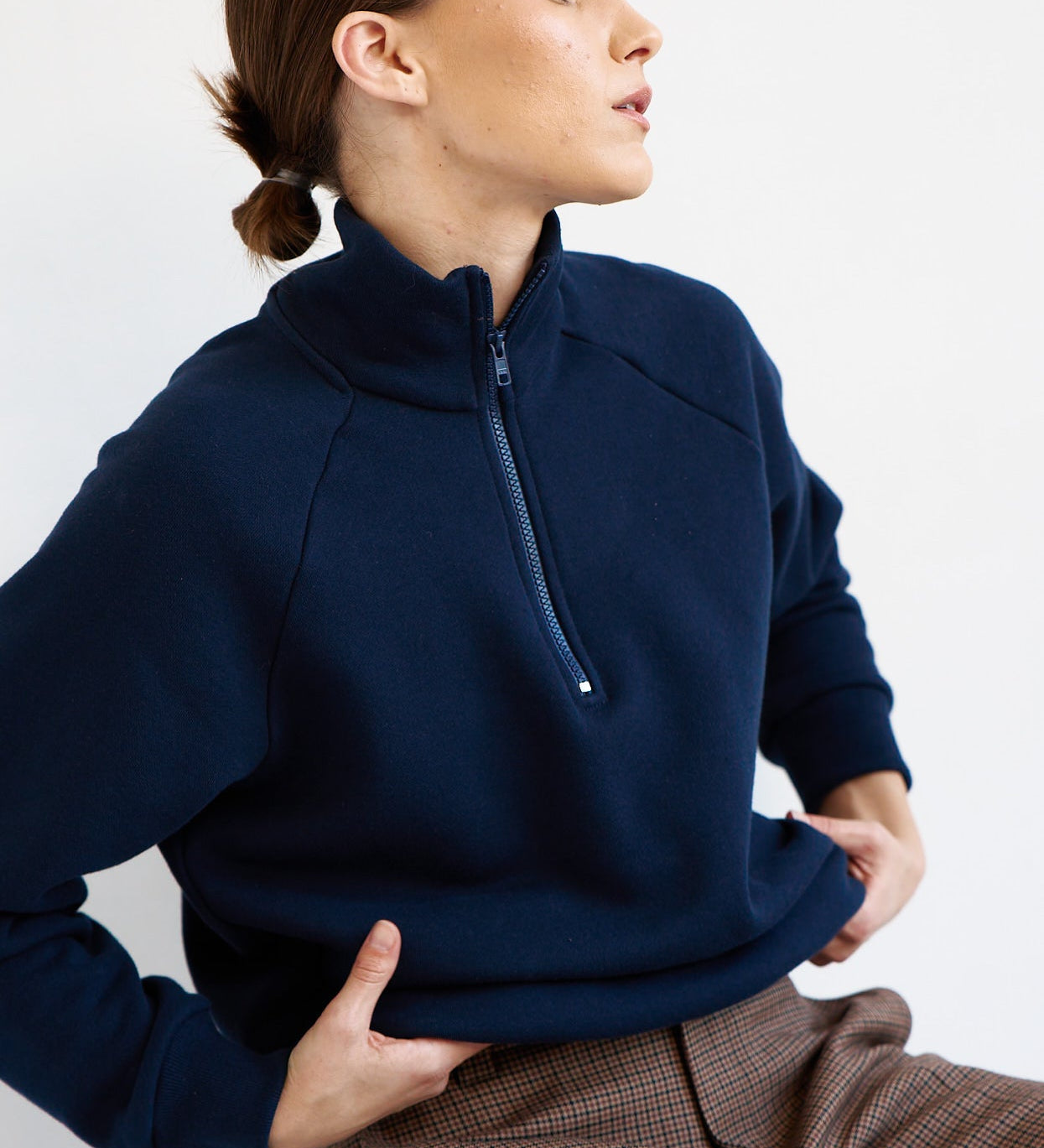 Jamie Haller - The Quarter Zip in Navy