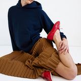 Jamie Haller - The Accordion Skirt in Mustard