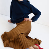 Jamie Haller - The Accordion Skirt in Mustard