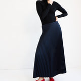 Jamie Haller - The Accordion Skirt in Navy