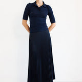 Jamie Haller - The Accordion Skirt in Navy