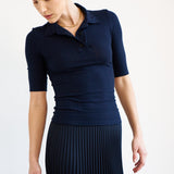 Jamie Haller - The Slim Polo Tee in Navy