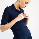 Jamie Haller - The Slim Polo Tee in Navy