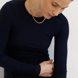 Jamie Haller - The Long Rib Tee in Navy