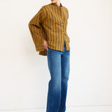 Jamie Haller - The Editor Shirt in Goldenrod Stripe