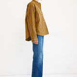 Jamie Haller - The Editor Shirt in Goldenrod Stripe