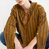 Jamie Haller - The Editor Shirt in Goldenrod Stripe