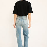 Jamie Haller - The Cotton Draped Tee in Black