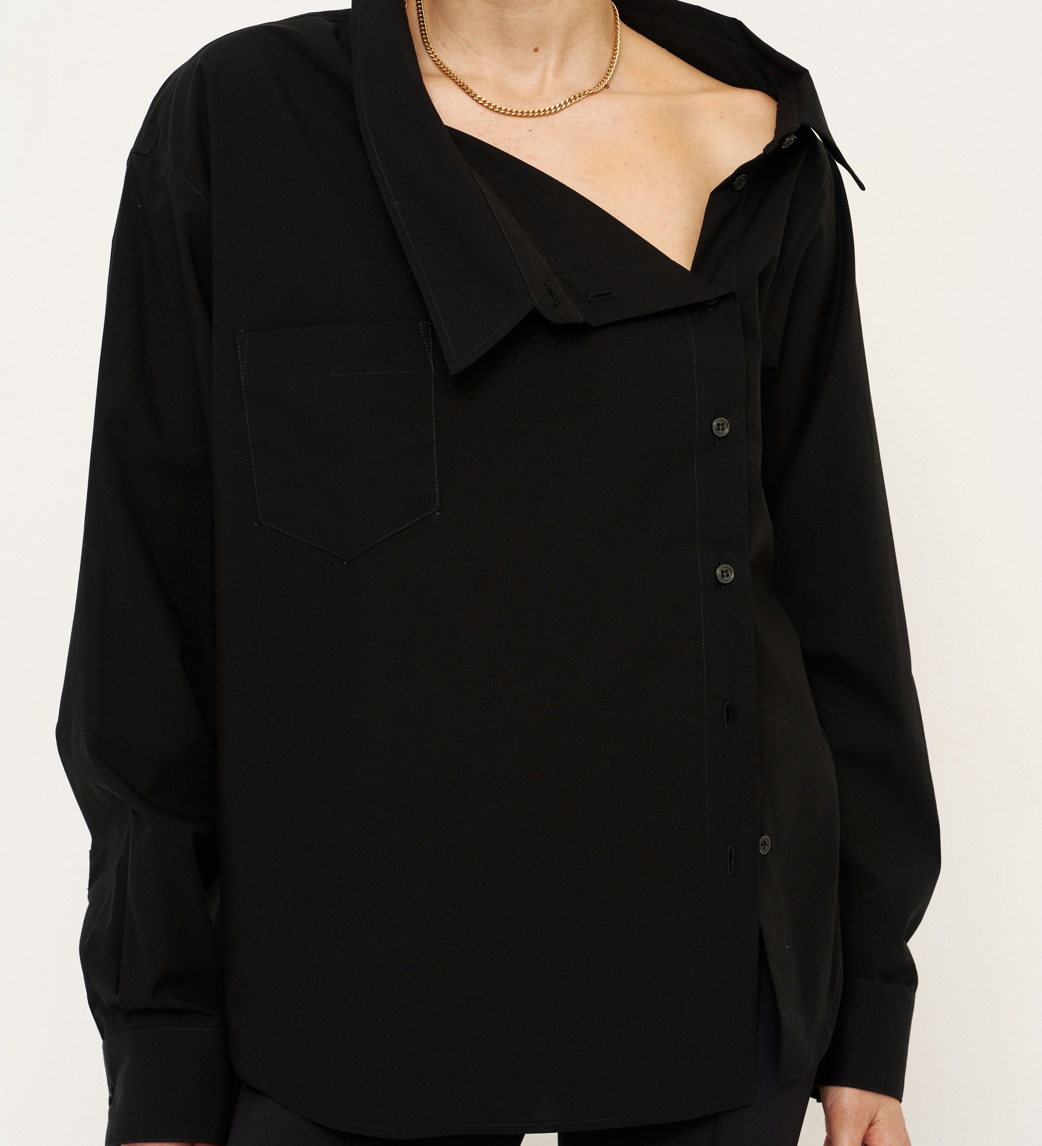 Jamie Haller - The Asymmetry Shirt in Black