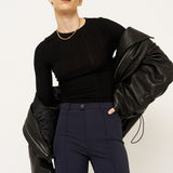 Jamie Haller - The Long Rib Tee in Black