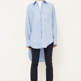 Jamie Haller - The Many Collars Shirt in Cornflower Stripe