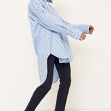 Jamie Haller - The Many Collars Shirt in Cornflower Stripe