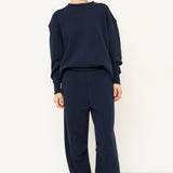 Jamie Haller - The Pintuck Track Pant in Navy