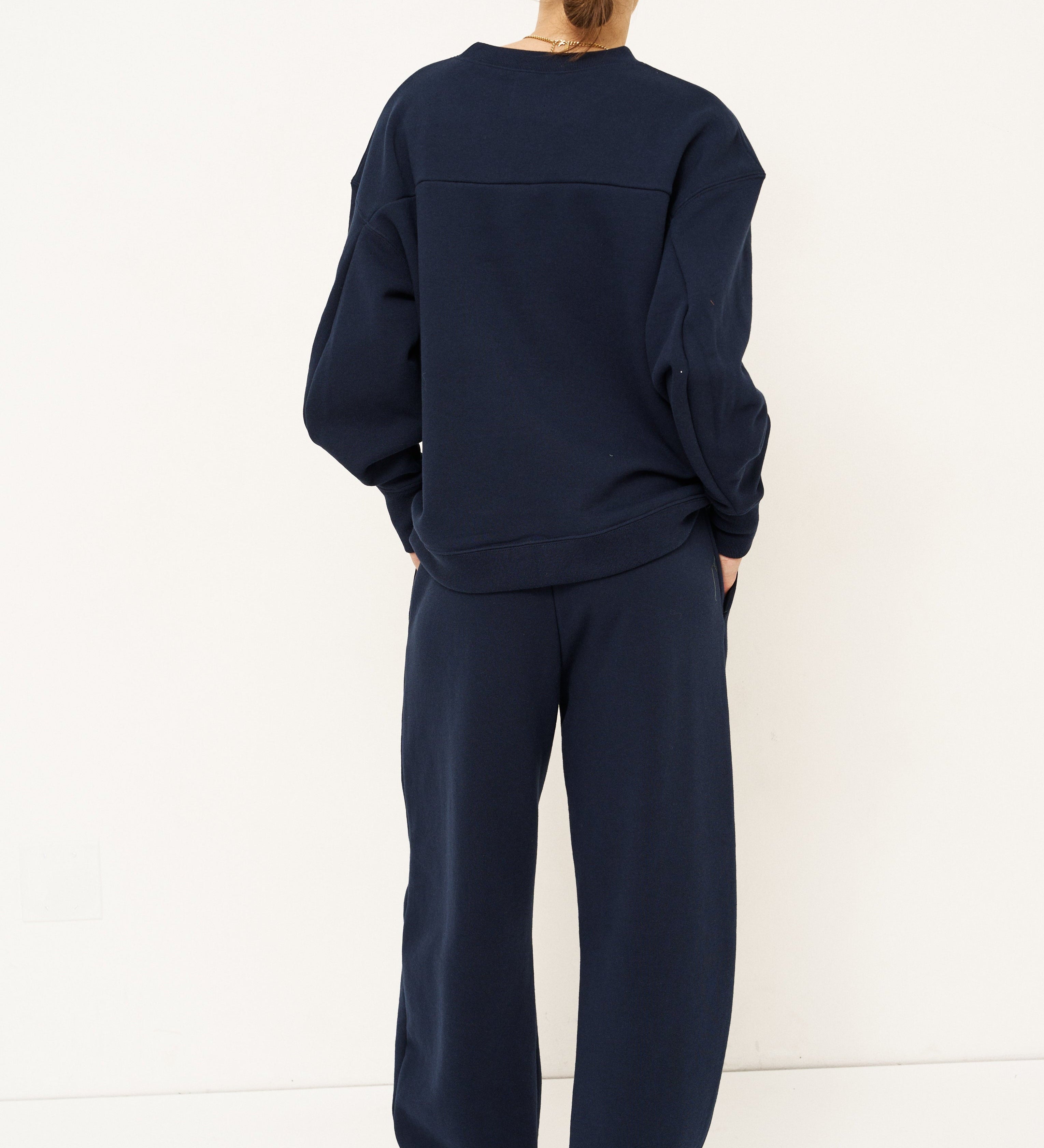 Jamie Haller - The Pintuck Track Pant in Navy