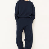 Jamie Haller - The Pintuck Track Pant in Navy