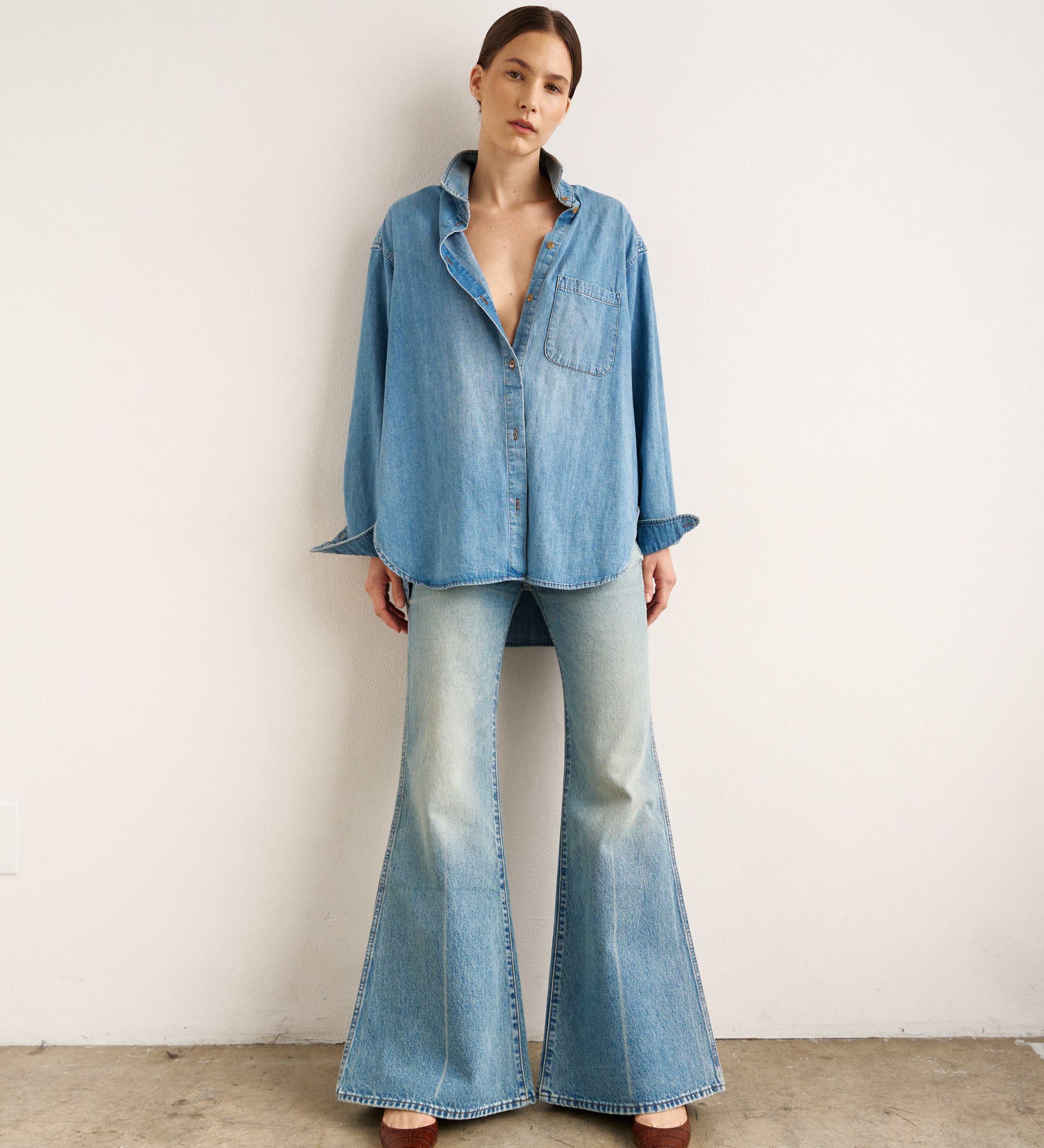 Jamie Haller - The Essential Denim Shirt in Timeworn Indigo