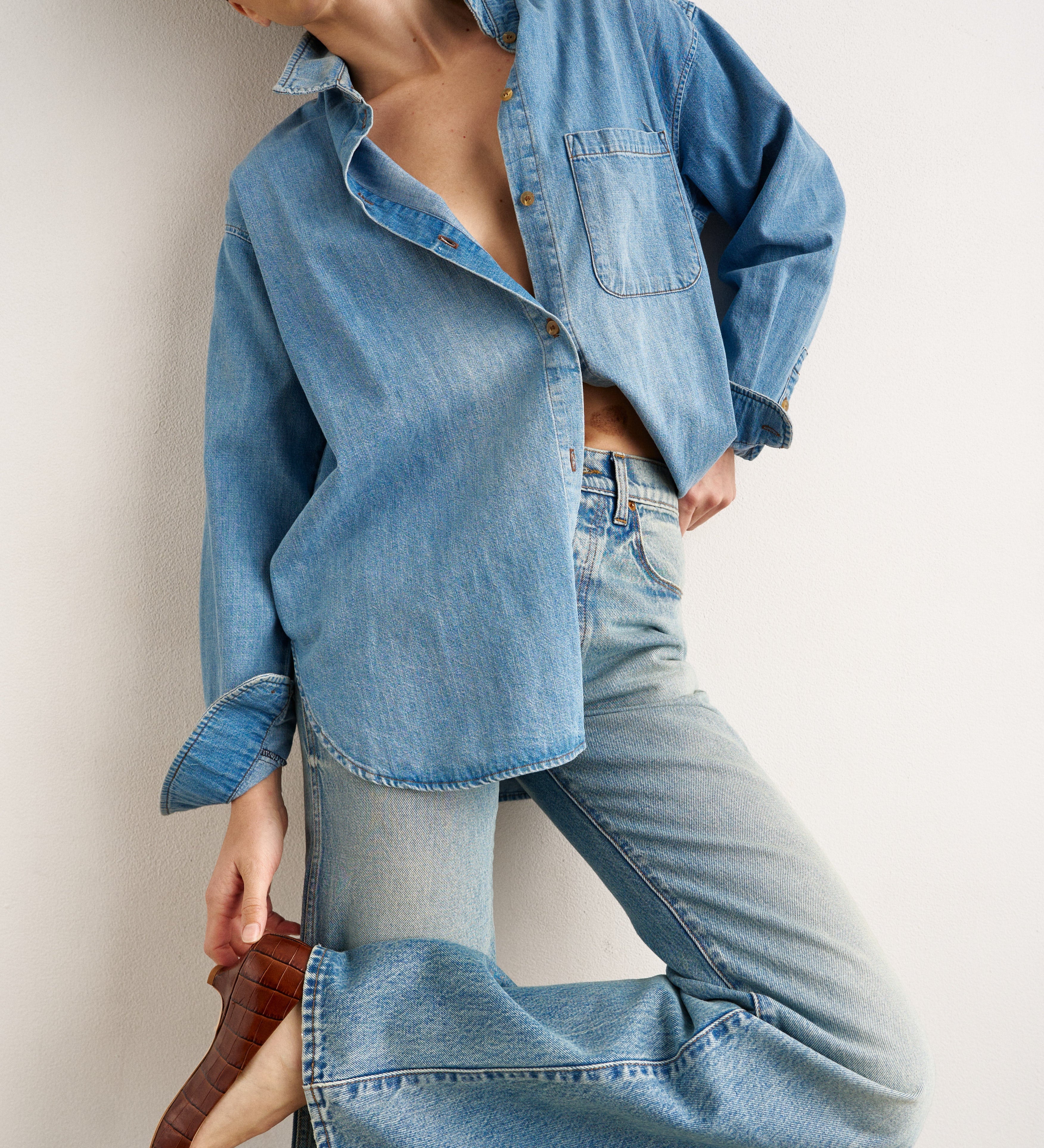 Jamie Haller - The Essential Denim Shirt in Timeworn Indigo