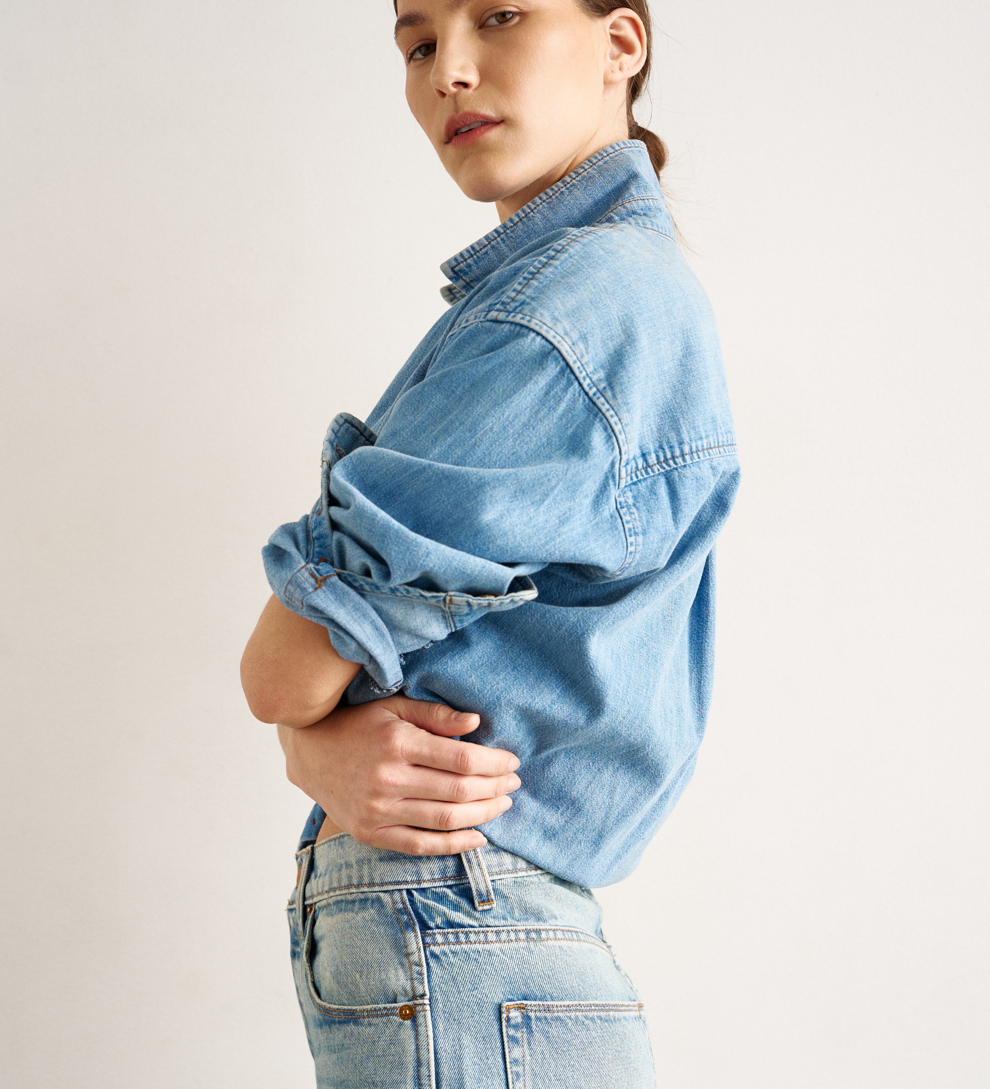 Jamie Haller - The Essential Denim Shirt in Timeworn Indigo