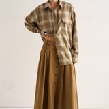 Jamie Haller - The Big Shirt in Olive Plaid