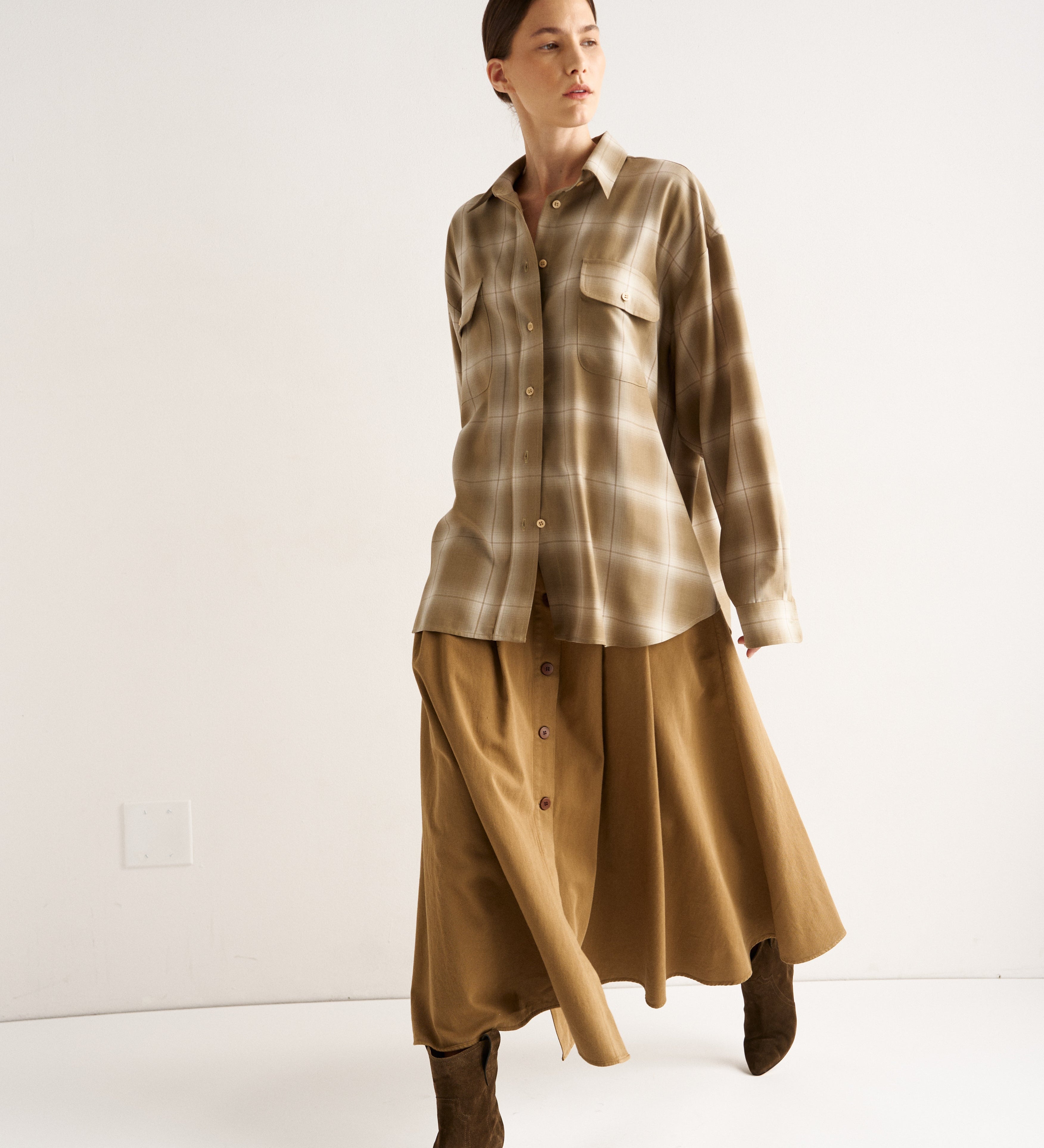 Jamie Haller - The Venetian Skirt in Camel