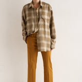 Jamie Haller - The Big Shirt in Olive Plaid