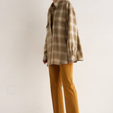Jamie Haller - The Big Shirt in Olive Plaid