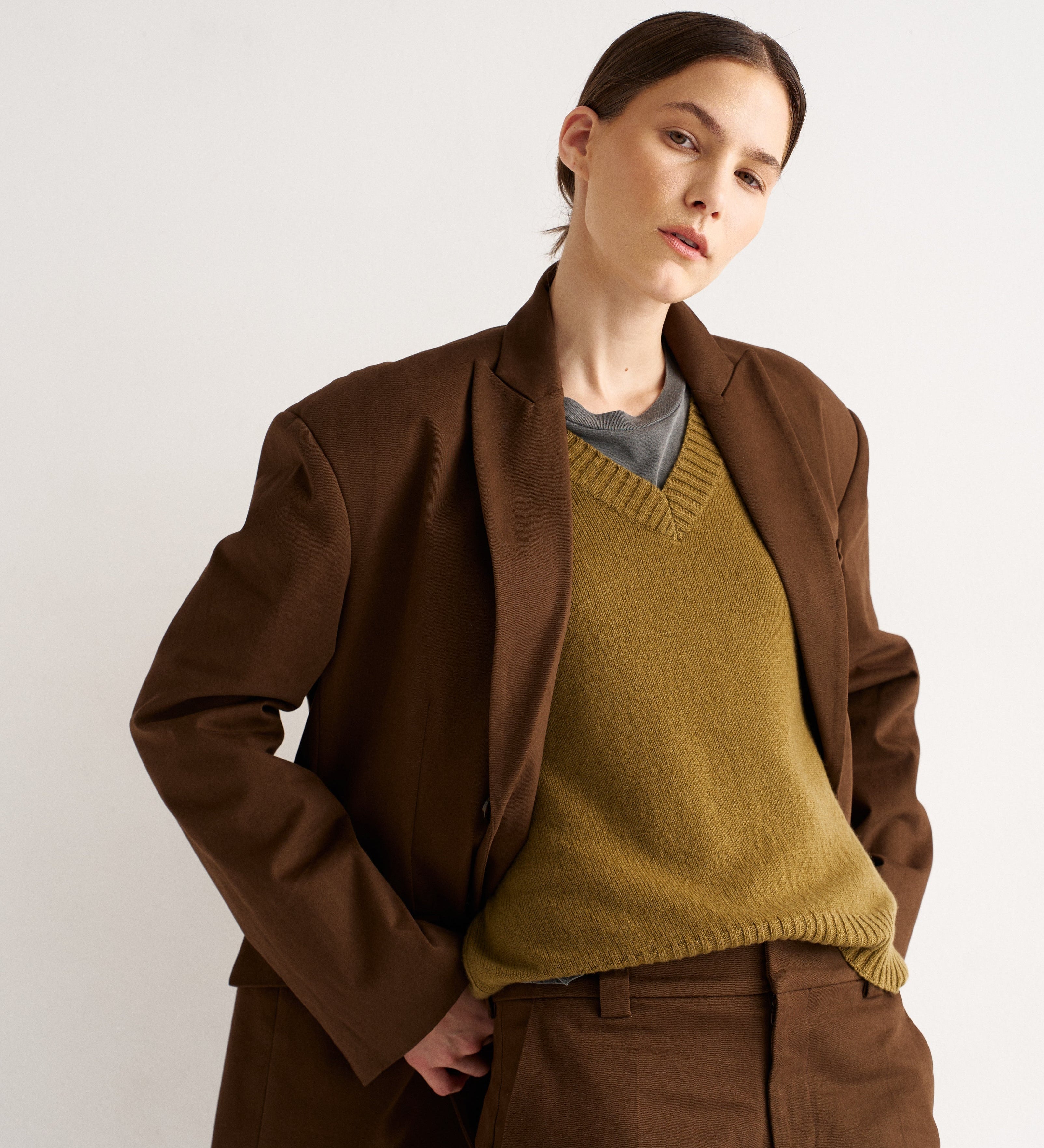 Jamie Haller - The Knit Vest in Moss