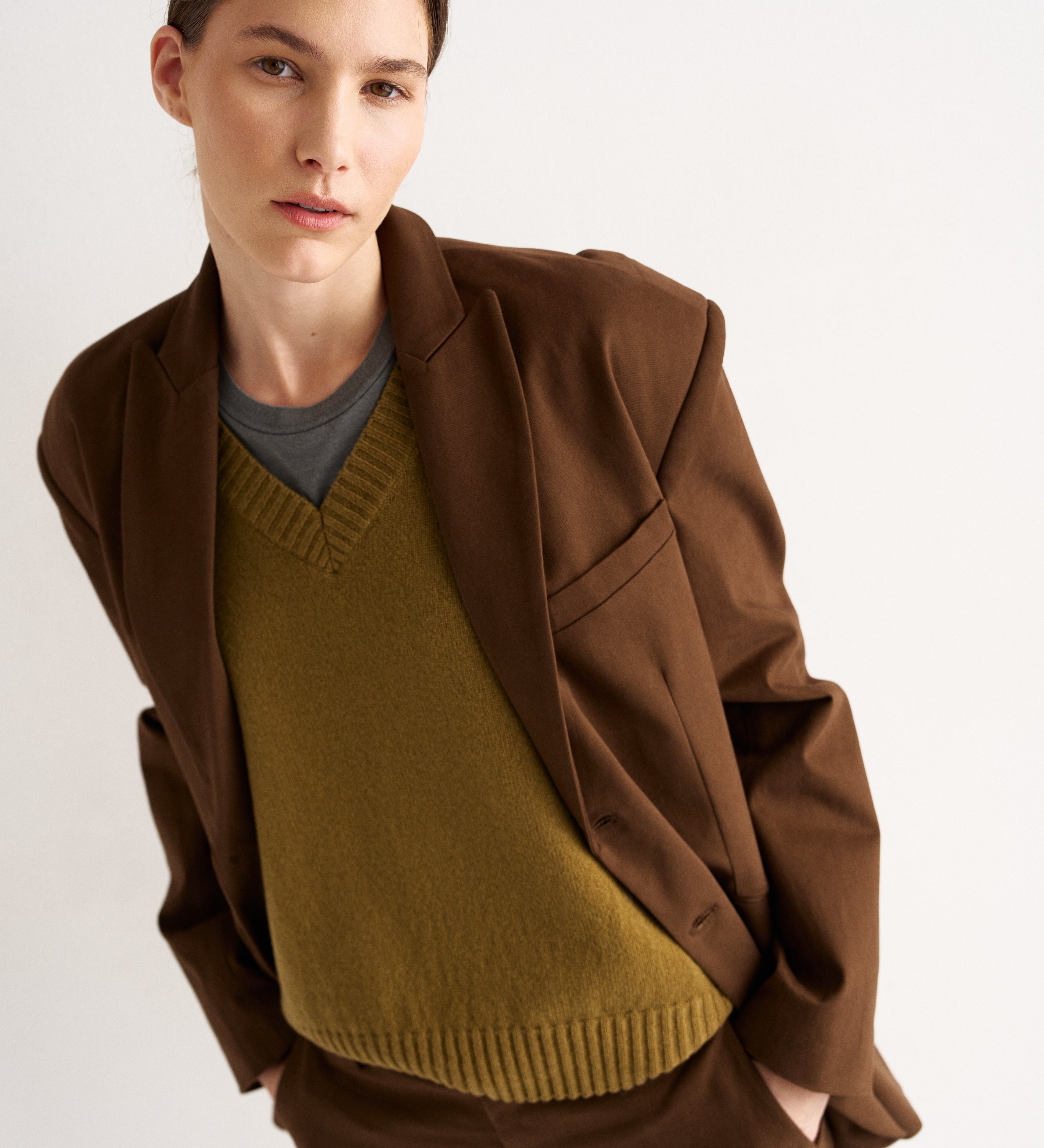 Jamie Haller - The Knit Vest in Moss