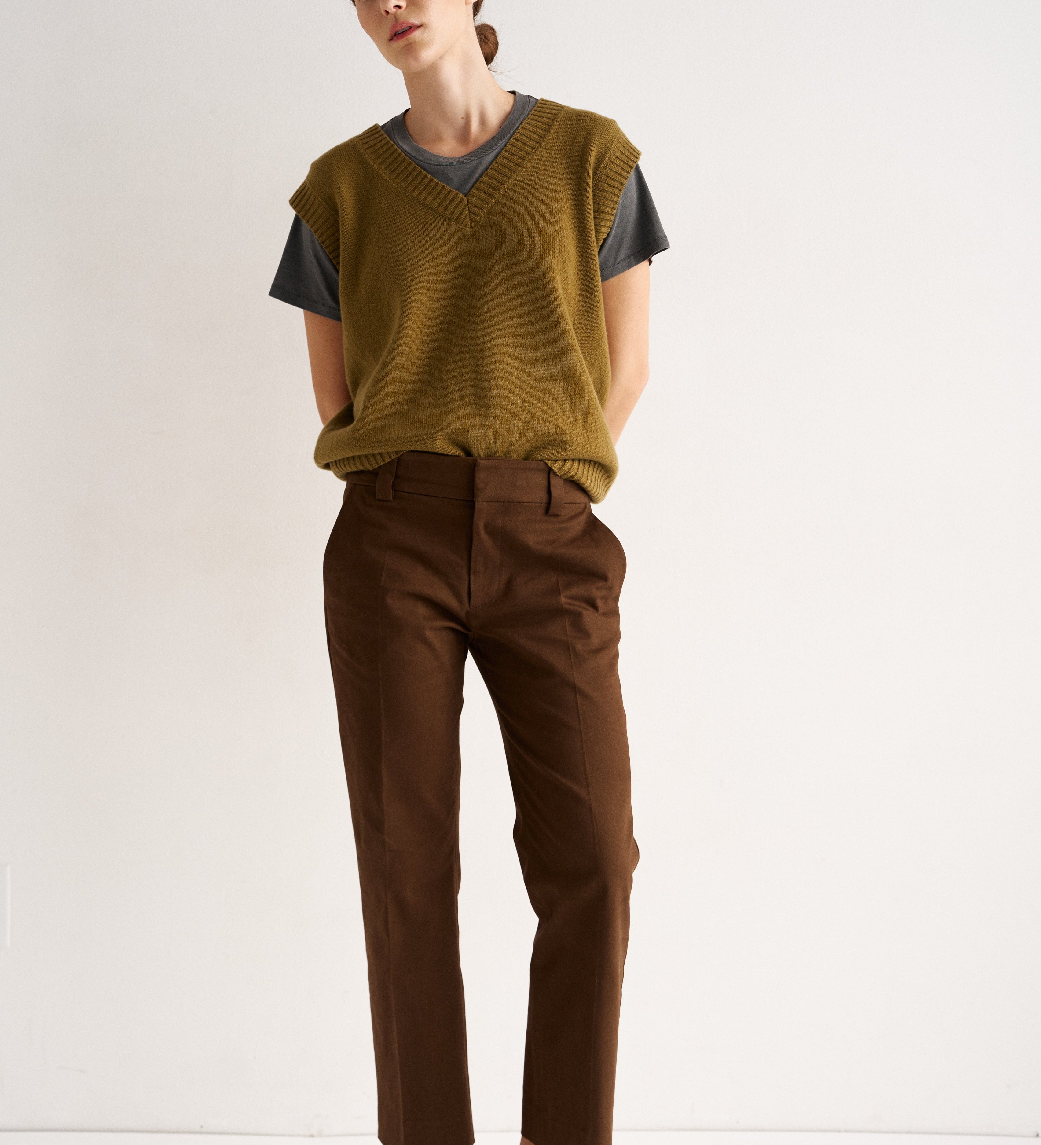 Jamie Haller - The Knit Vest in Moss