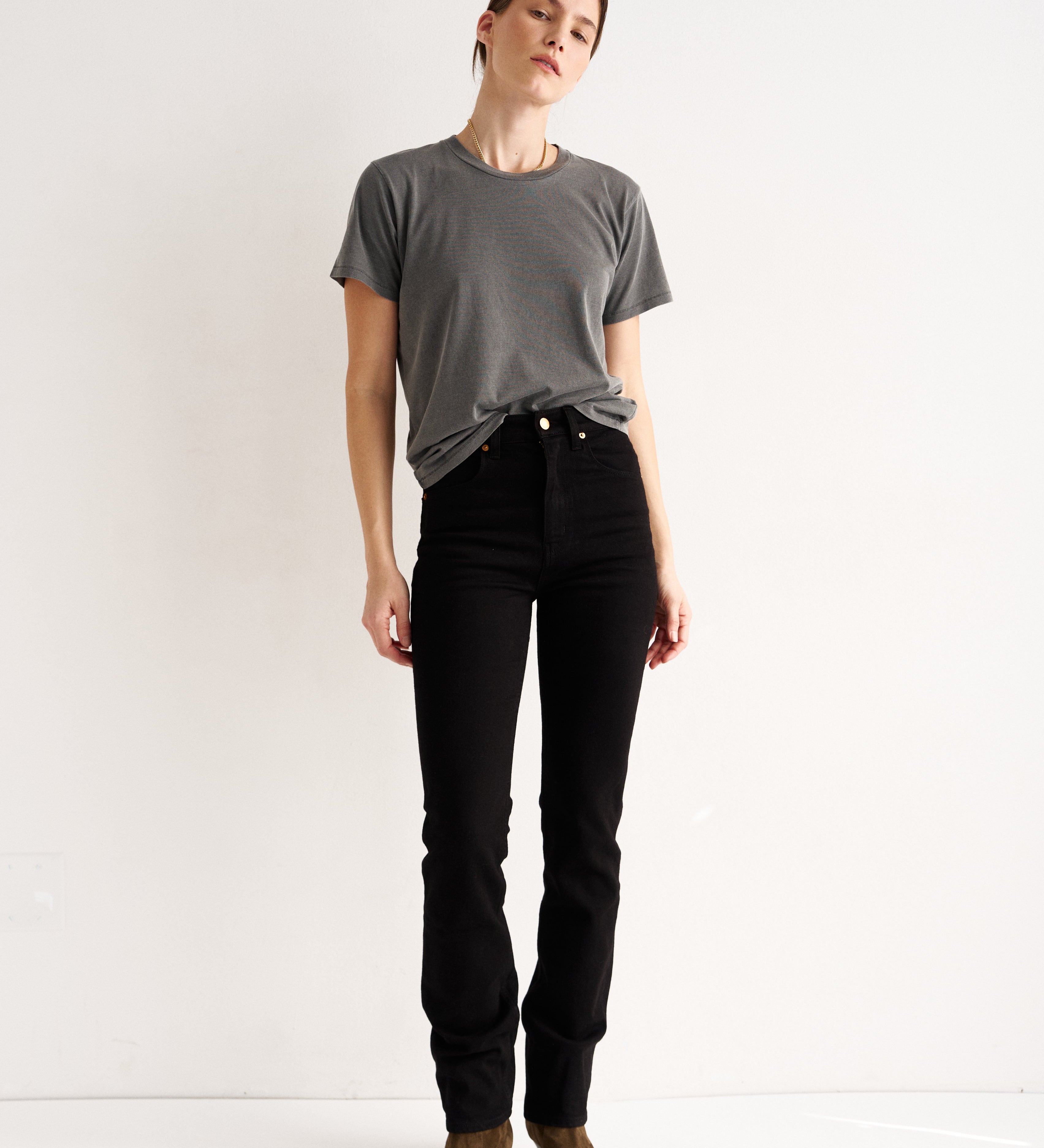 Jamie Haller - The Chameleon Tee in Pigment Black