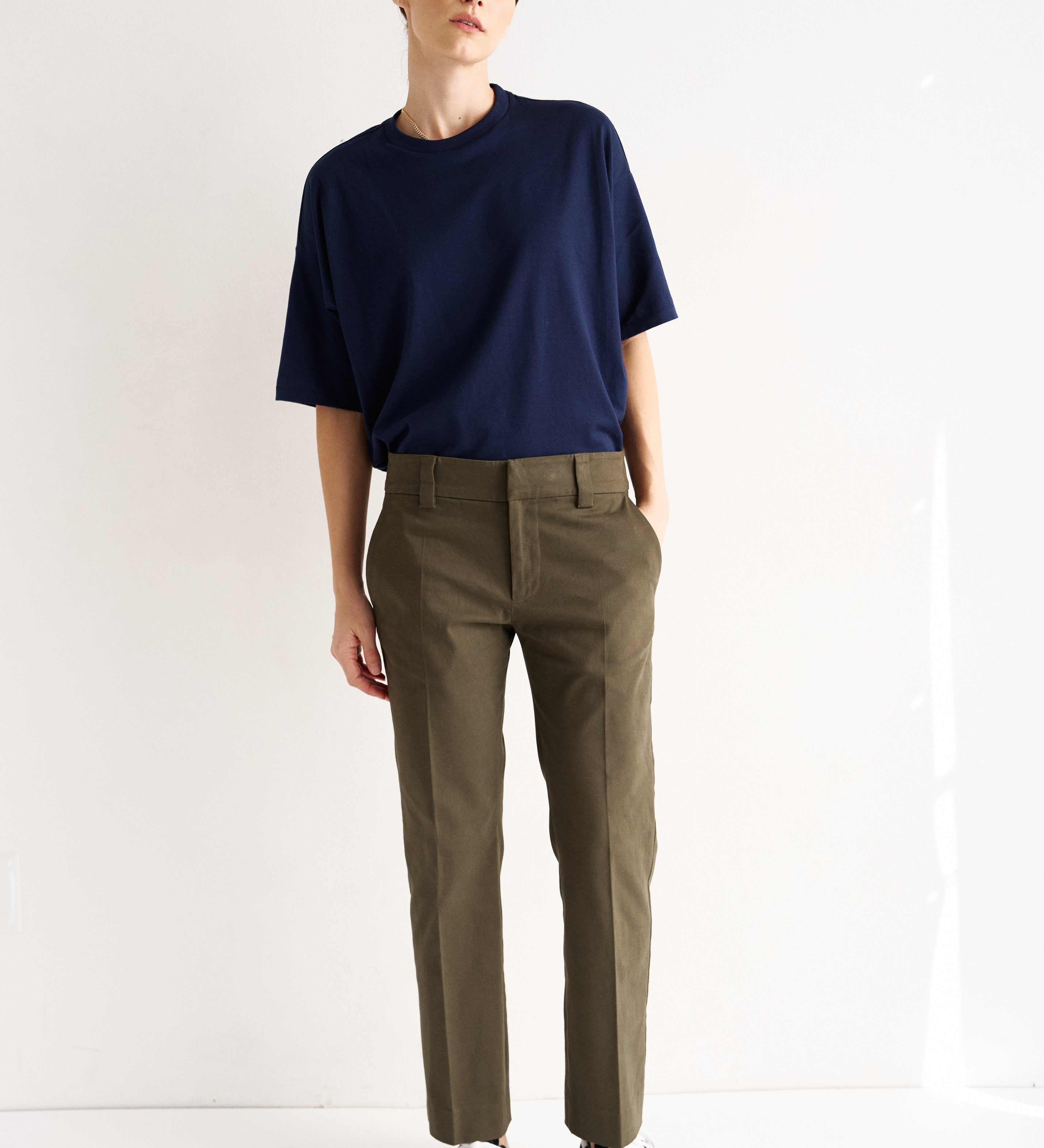 Jamie Haller - The Kick Trouser in Olive