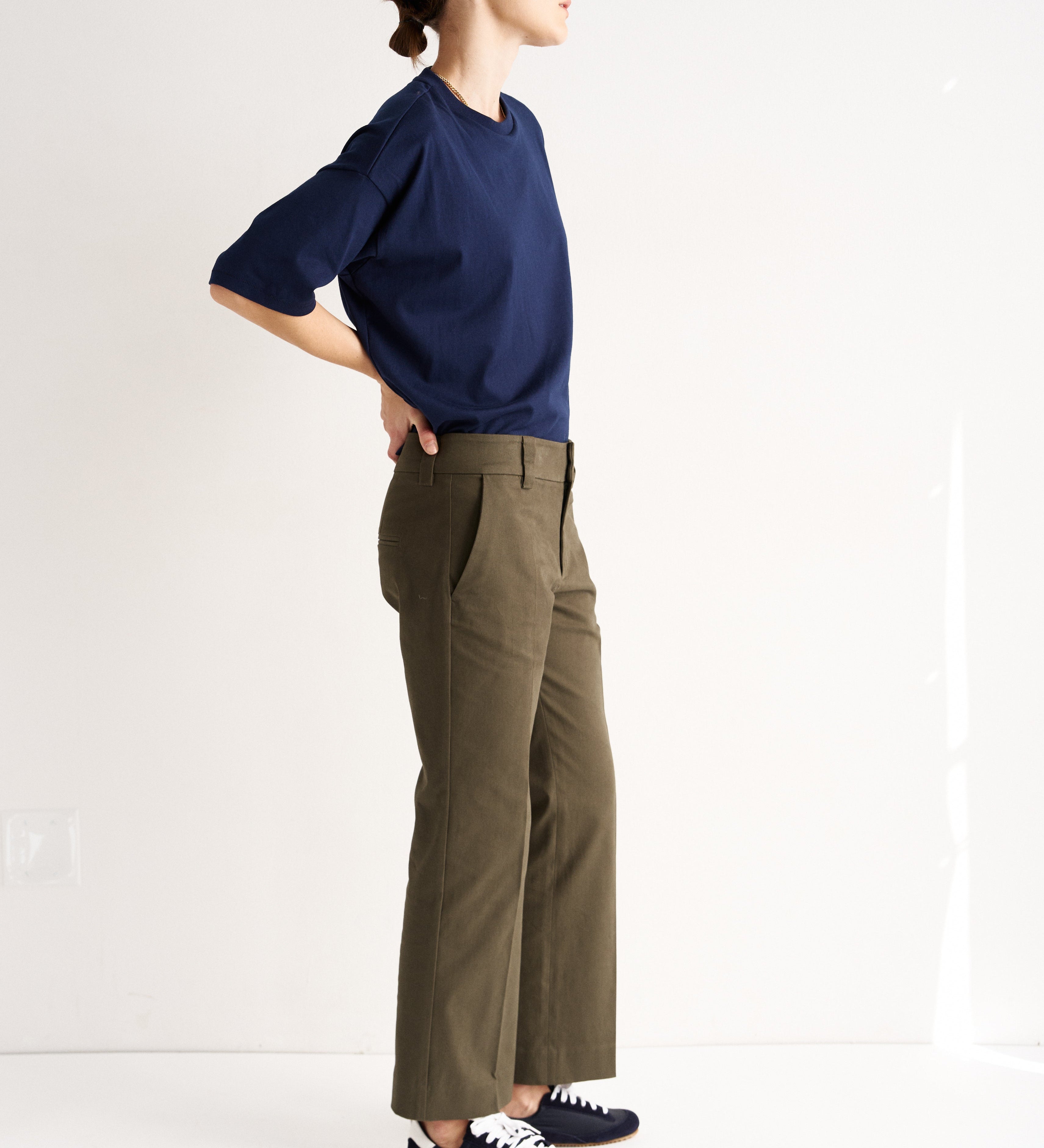 Jamie Haller - The Kick Trouser in Olive