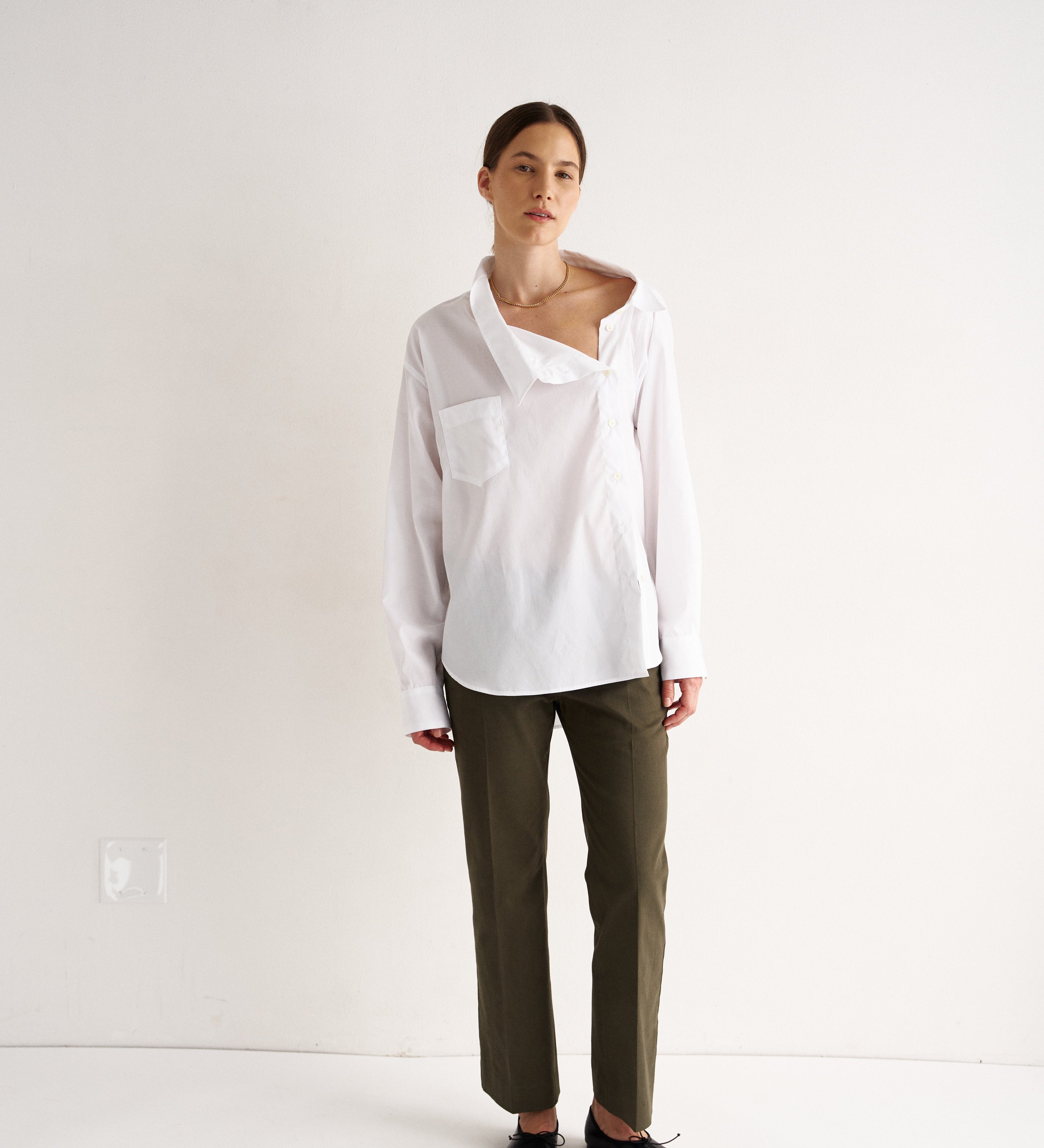 Jamie Haller - The Asymmetry Shirt in White