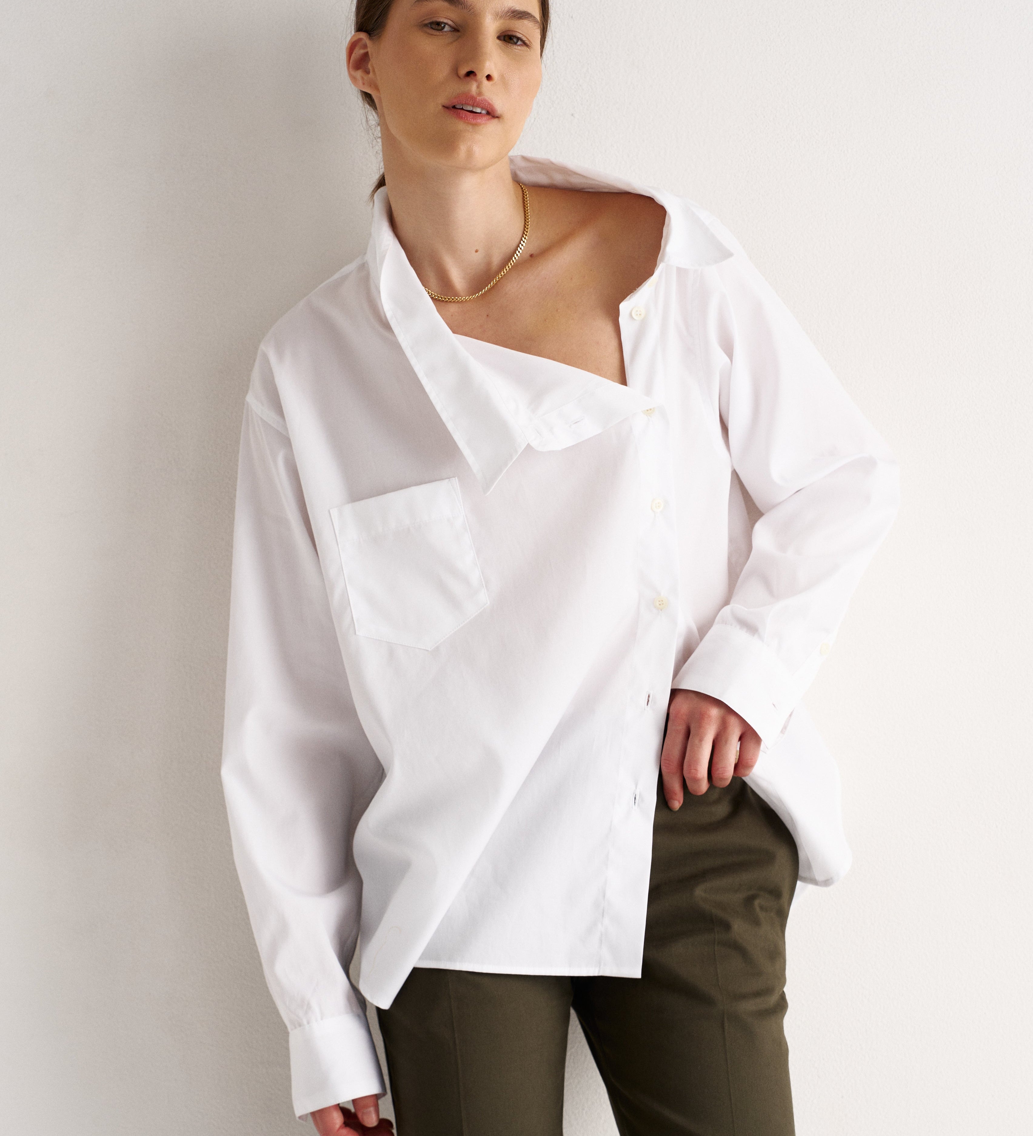 Jamie Haller - The Asymmetry Shirt in White