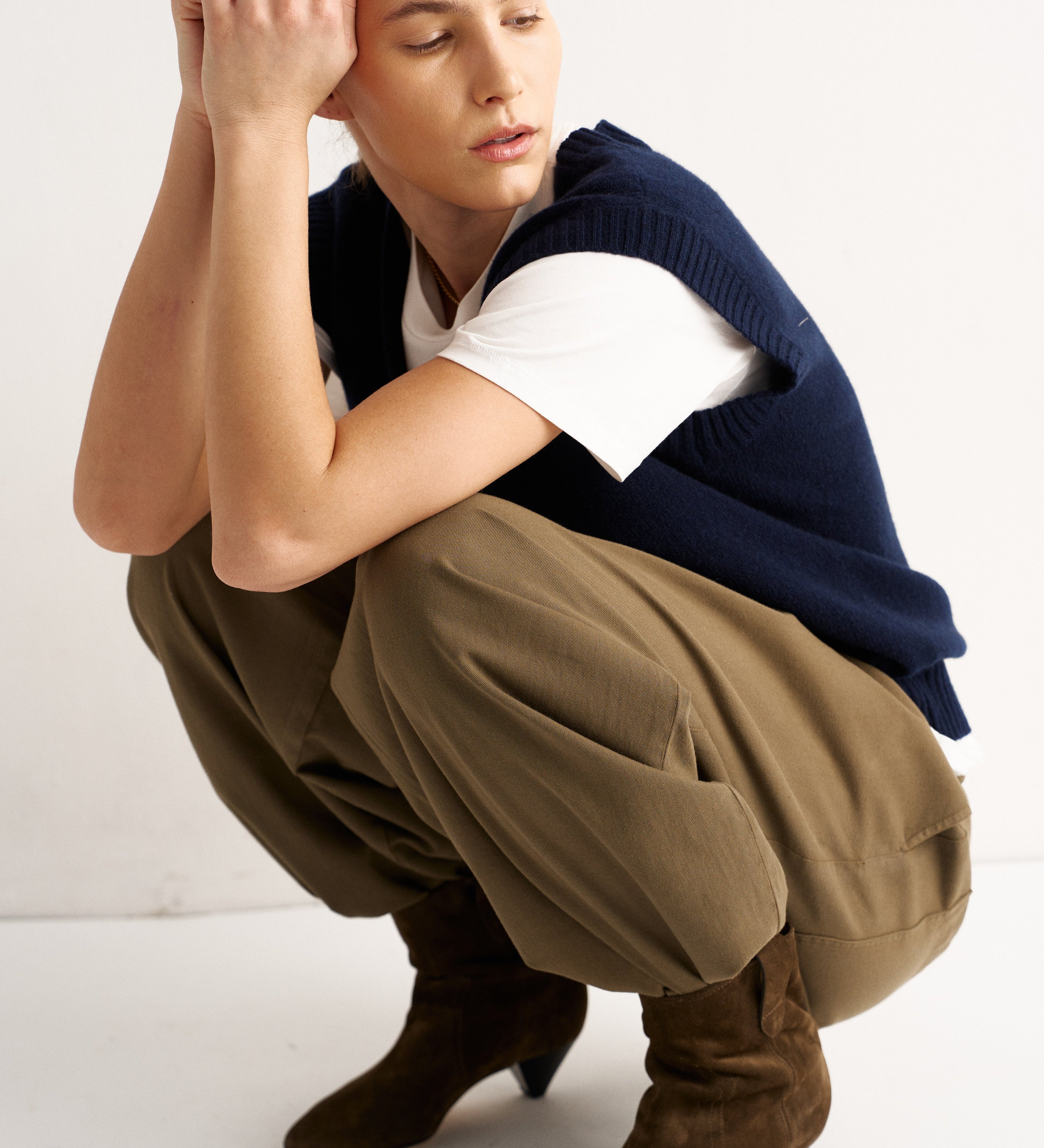 Jamie Haller - The Knit Vest in Navy