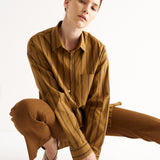 Jamie Haller - The Essential Shirt in Goldenrod Stripe
