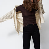 Jamie Haller - The Long Rib Tee in Cocoa