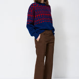 Jamie Haller - The Fairisle Crew in Navy / Red