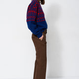 Jamie Haller - The Fairisle Crew in Navy / Red