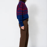 Jamie Haller - The Fairisle Crew in Navy / Red